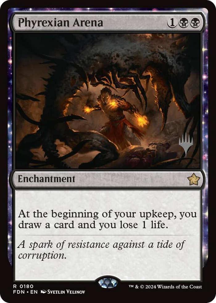 Phyrexian Arena #180 R - Promo Pack: Secrets of Strixhaven Pokemon card