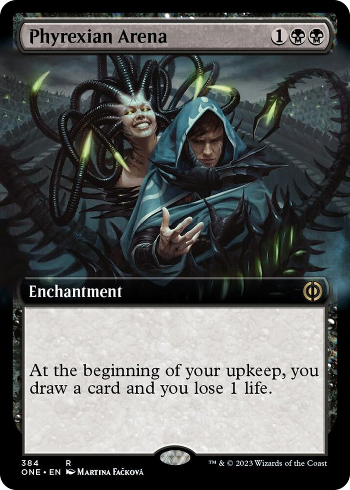 Phyrexian Arena (Extended Art) #384 R - Phyrexia: All Will Be One Pokemon card