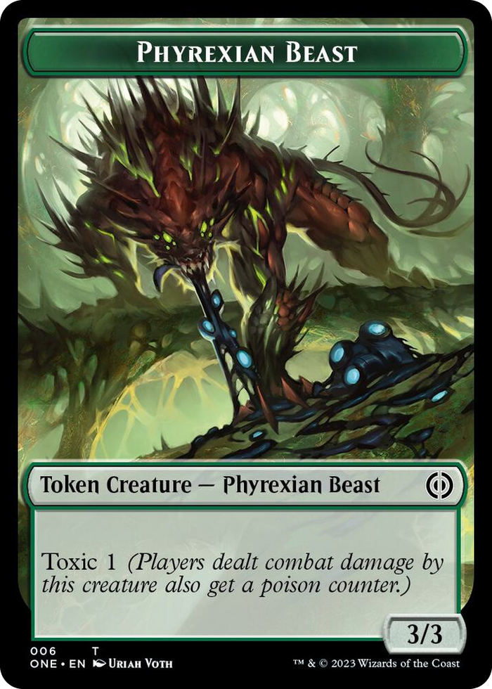 Phyrexian Beast Token #6 T - Phyrexia: All Will Be One Pokemon card