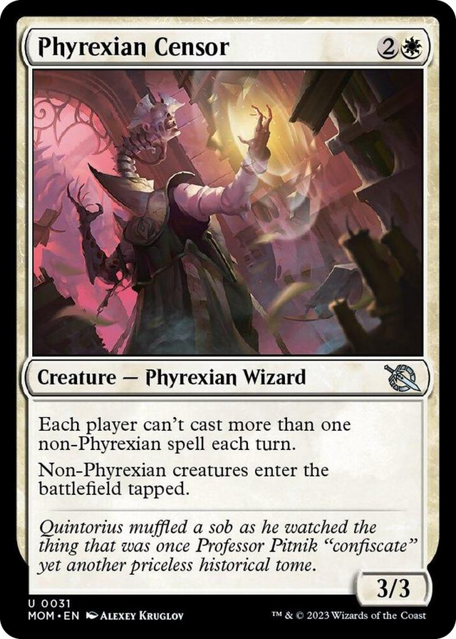 0031 Phyrexian Censor U March of the Machine