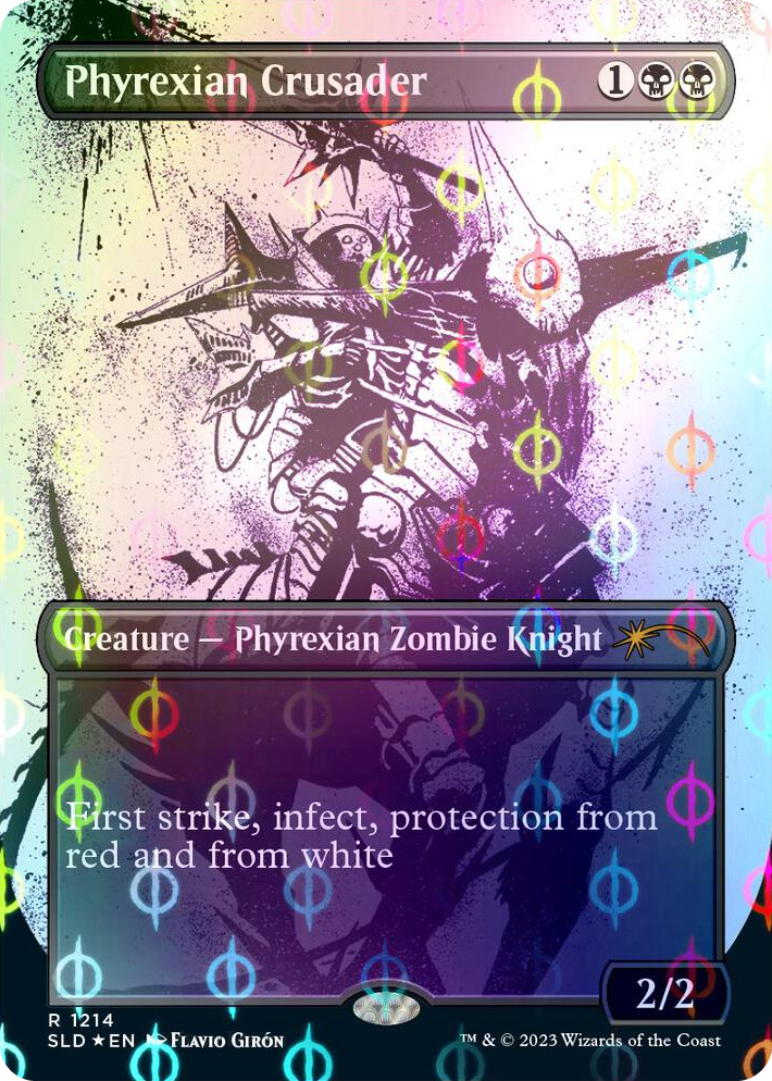 1214 Phyrexian Crusader (Step-and-Compleat Foil) R Secret Lair Drop Series