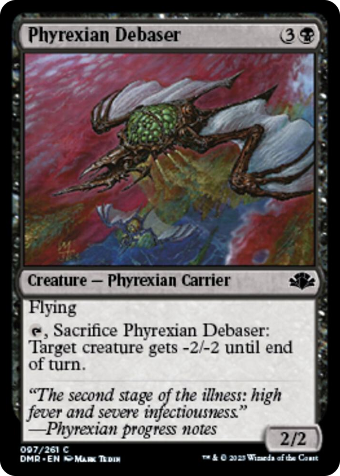 Phyrexian Debaser #97 C - Dominaria Remastered Pokemon card