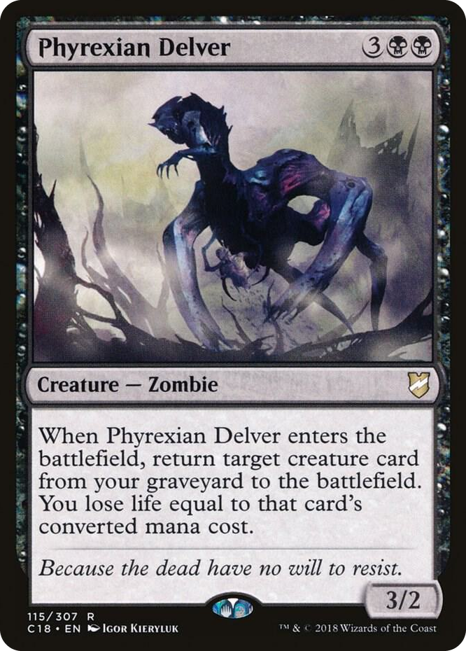 0115 Phyrexian Delver R Commander 2018