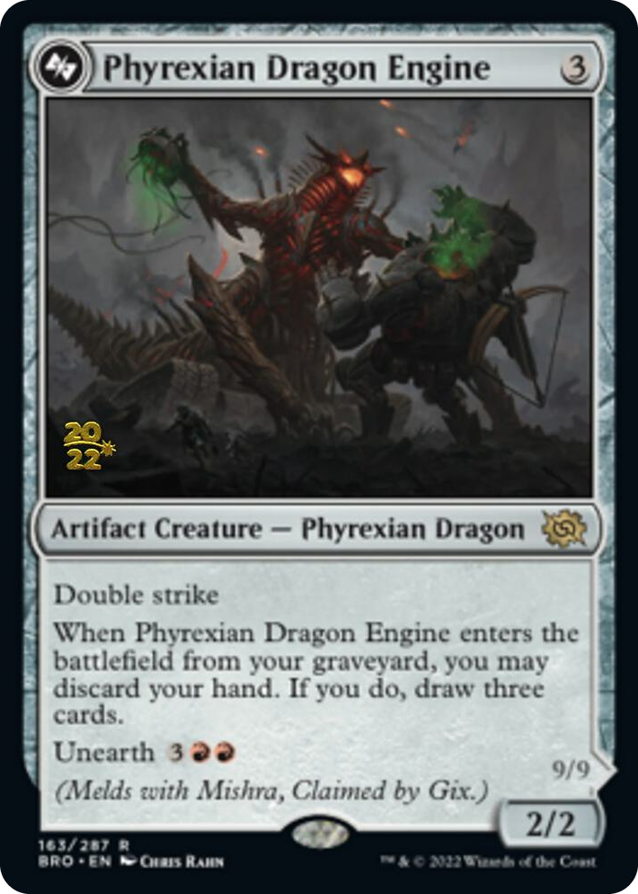 0163 Phyrexian Dragon Engine R Prerelease Cards