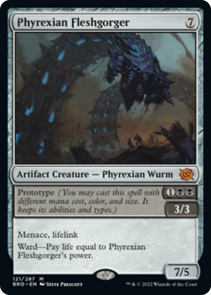 0121 Phyrexian Fleshgorger M The Brothers' War