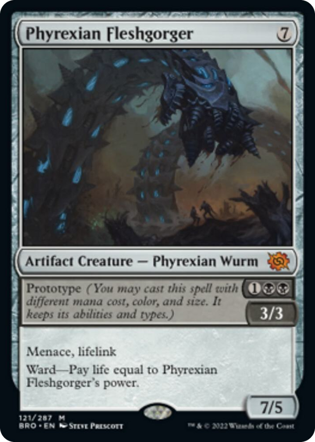 0121 Phyrexian Fleshgorger M The Brothers' War