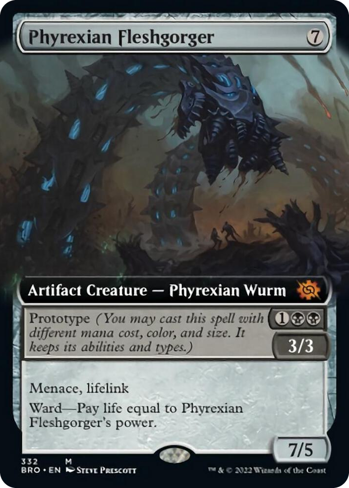 0332 Phyrexian Fleshgorger (Extended Art) M The Brothers' War