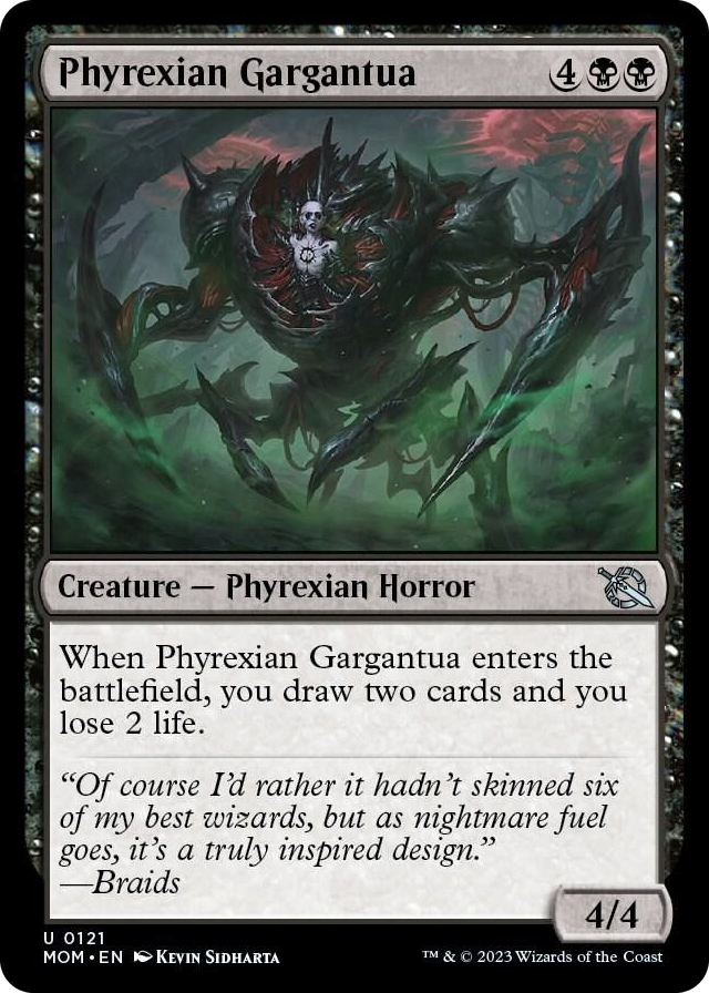 Phyrexian Gargantua #121 U - March of the Machine Pokemon card