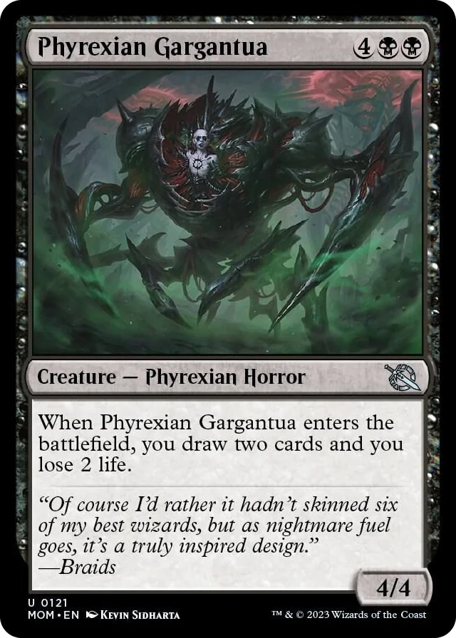 0121 Phyrexian Gargantua U March of the Machine