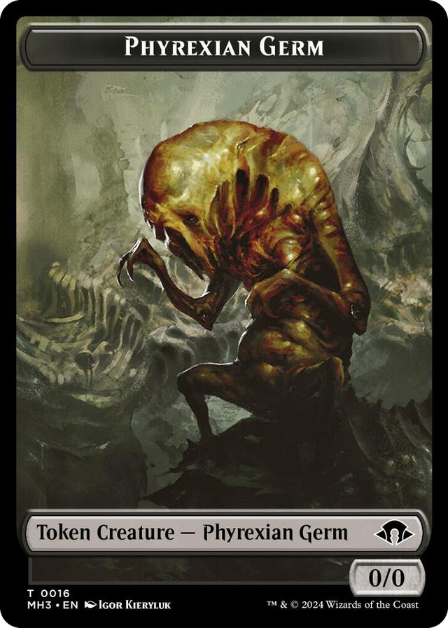 0016 Phyrexian Germ // Clue Double-Sided Token T Modern Horizons 3