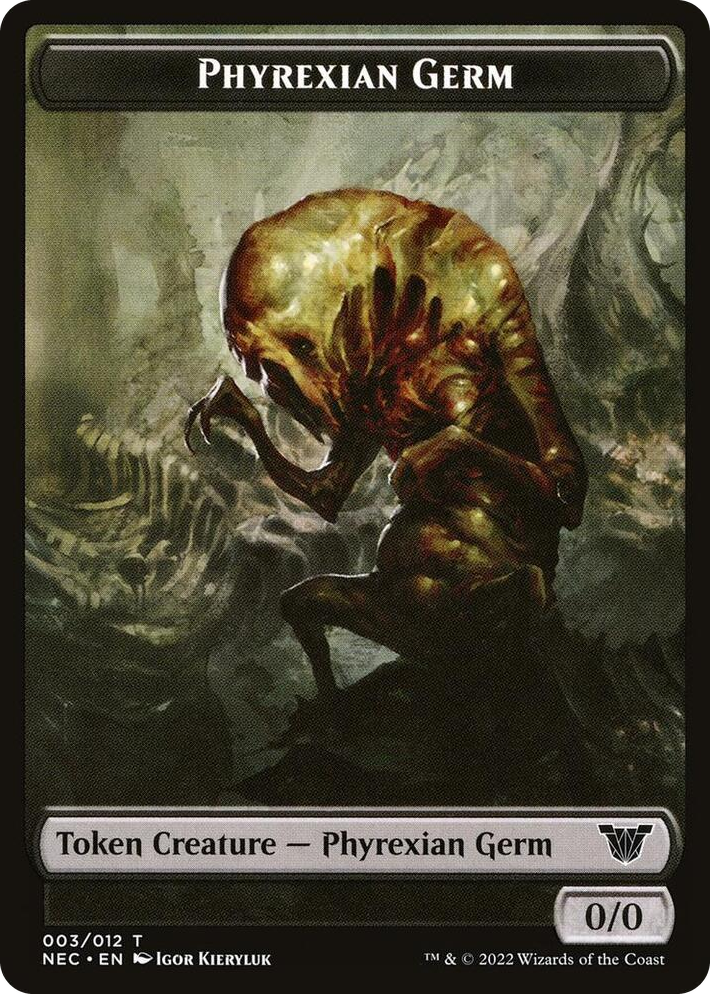 0003 Phyrexian Germ // Spirit (002) Double-Sided Token T Commander: Kamigawa: Neon Dynasty