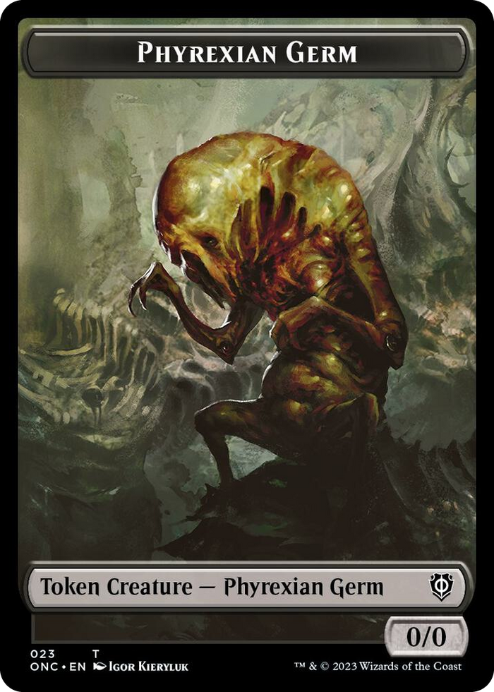 Phyrexian Germ Token #23 T - Commander: Phyrexia: All Will Be One Pokemon card