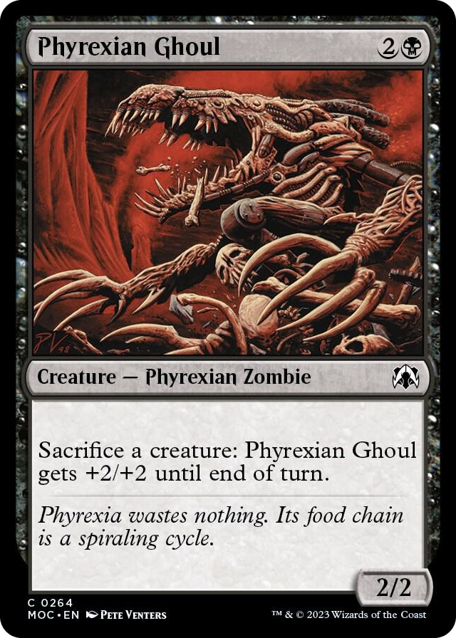Phyrexian Ghoul #264 C - Commander: March of the Machine Pokemon card