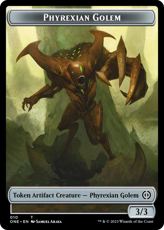 0010 Phyrexian Golem Token T Phyrexia: All Will Be One