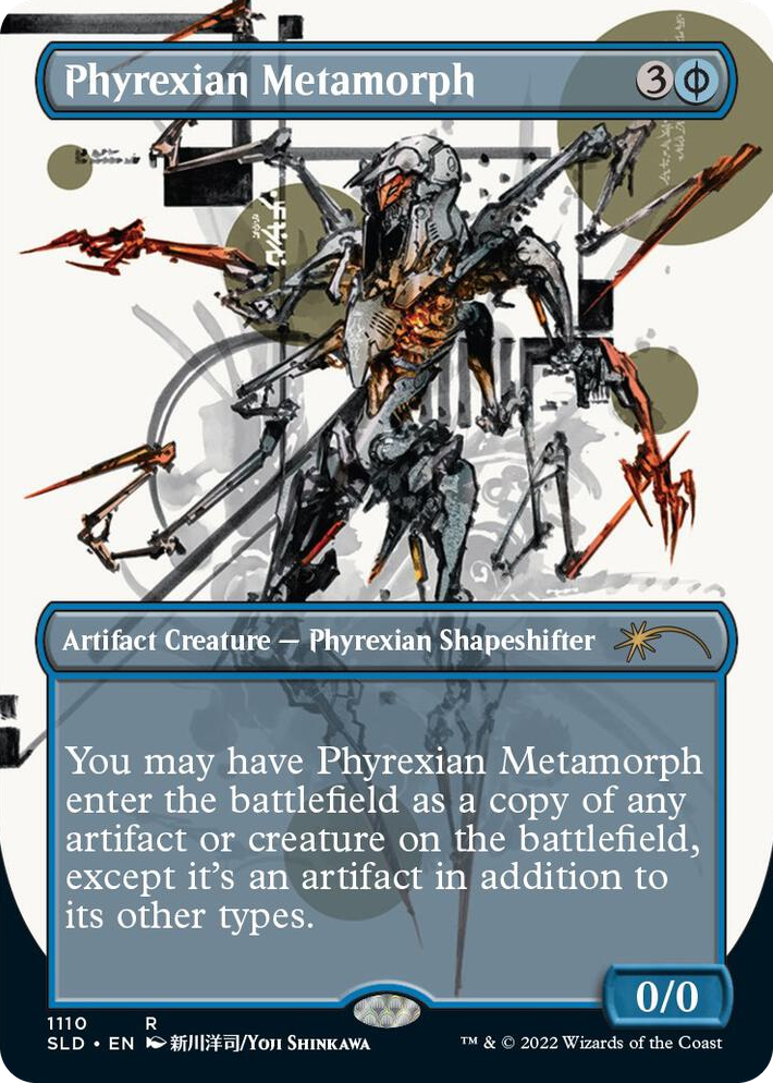 1110 Phyrexian Metamorph (Borderless) R Secret Lair Drop Series