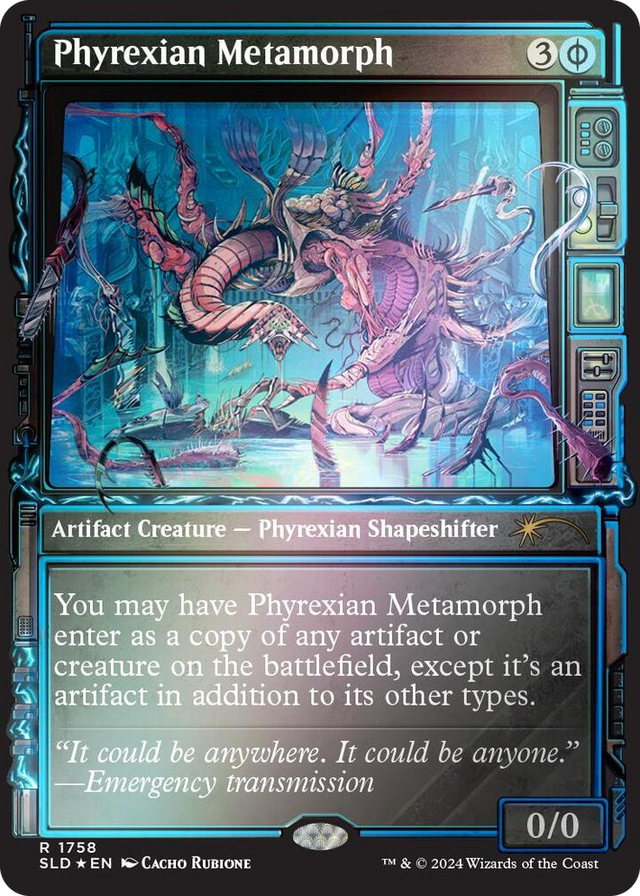 1758 Phyrexian Metamorph (Rainbow Foil) R Secret Lair Drop Series