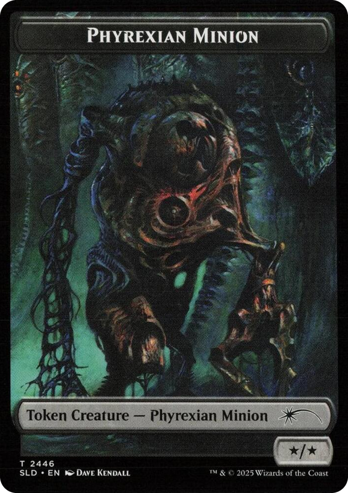 Phyrexian Minion (SLD) // Pegasus (KHC) Double-sided Token #2446 T - Secret Lair Drop Series Pokemon card