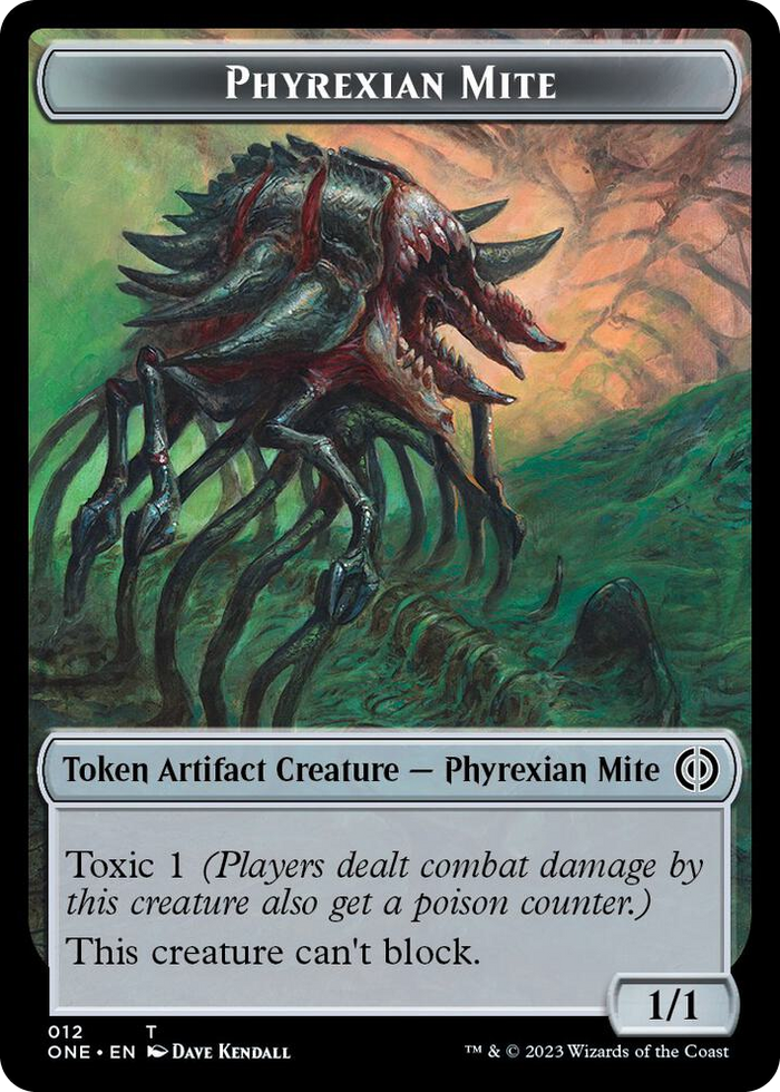 Phyrexian Mite Token (012) #12 T - Phyrexia: All Will Be One Pokemon card