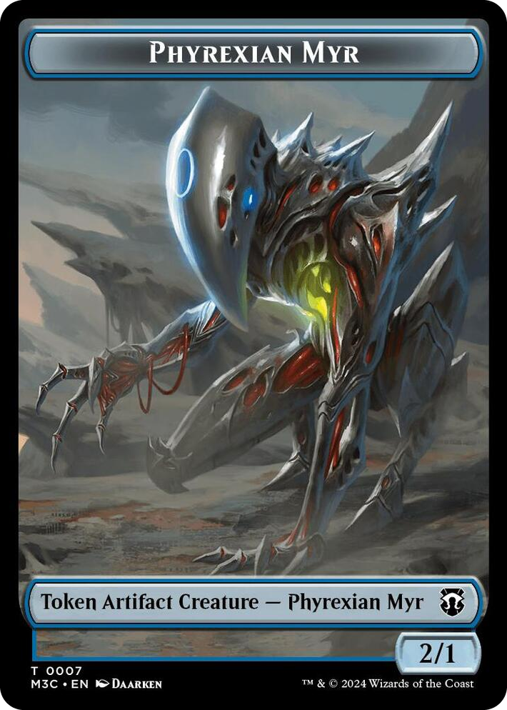 0007 Phyrexian Myr // Servo Double-Sided Token T Commander: Modern Horizons 3
