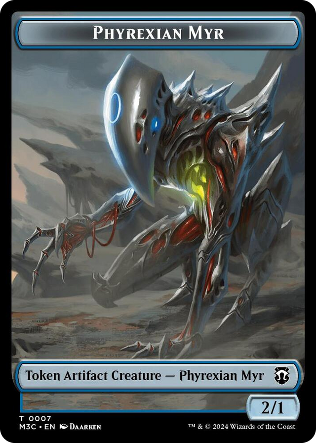 0007 Phyrexian Myr // Servo Double-Sided Token T Commander: Modern Horizons 3