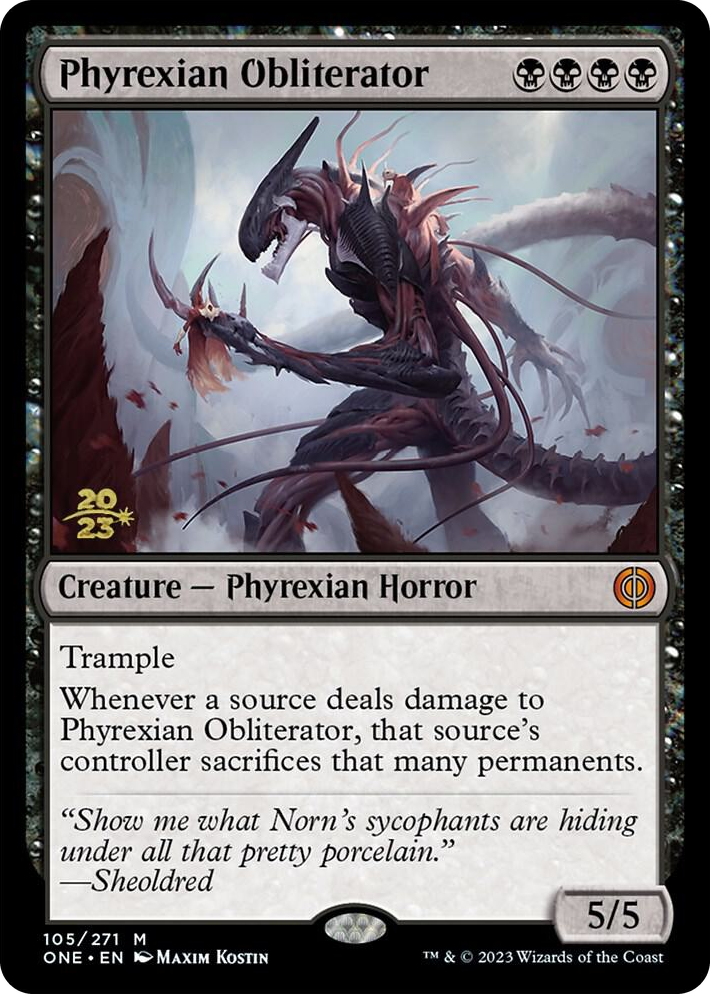 0105 Phyrexian Obliterator M Prerelease Cards