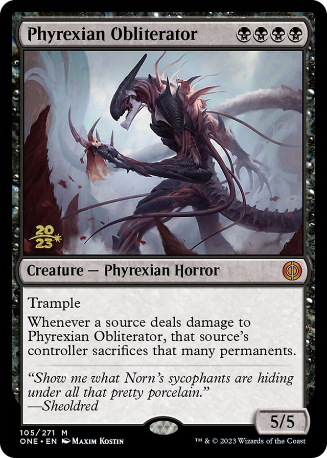 0105 Phyrexian Obliterator M Prerelease Cards