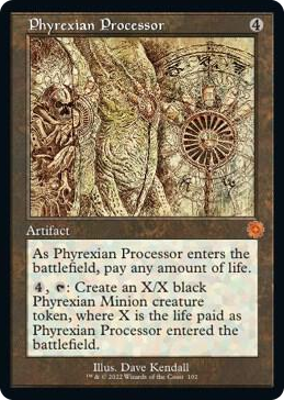 0102 Phyrexian Processor (Schematic) M The Brothers' War: Retro Frame Artifacts