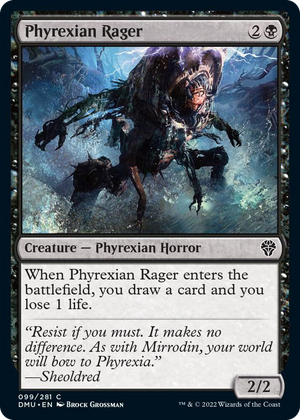 0099 Phyrexian Rager C Dominaria United