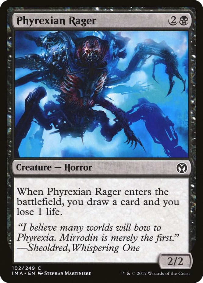 0102 Phyrexian Rager C Iconic Masters