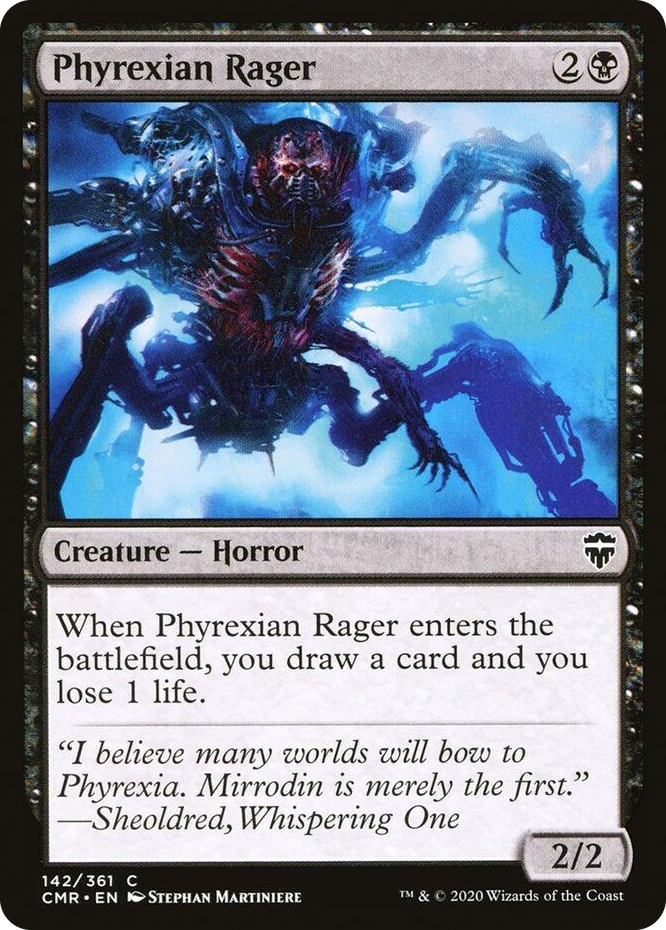 0142 Phyrexian Rager C Commander Legends