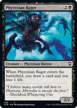 0766 Phyrexian Rager C Commander Legends: Battle for Baldur's Gate