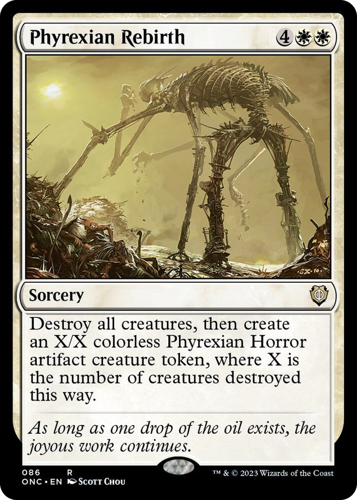 Phyrexian Rebirth #86 R - Commander: Phyrexia: All Will Be One Pokemon card