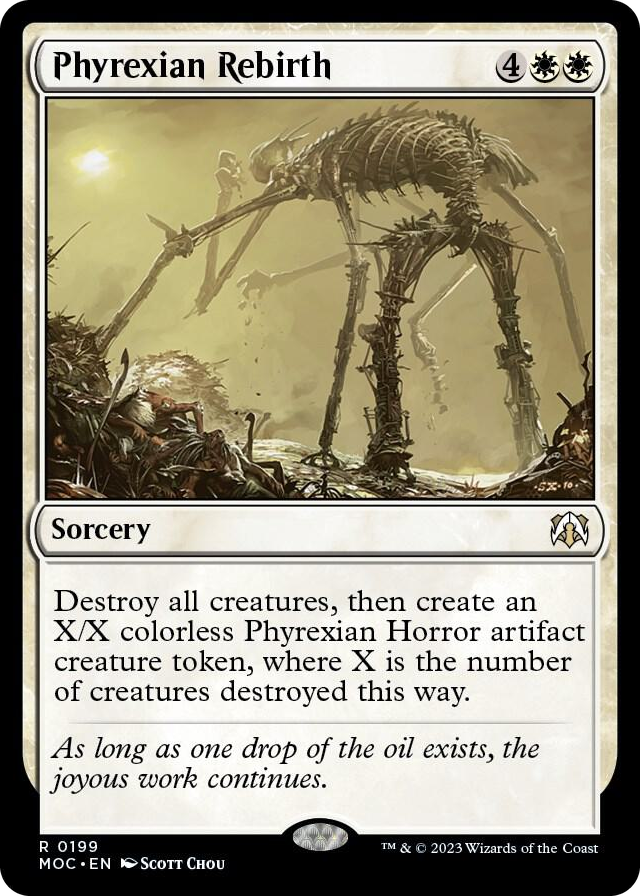 Phyrexian Rebirth #199 R - Commander: March of the Machine Pokemon card