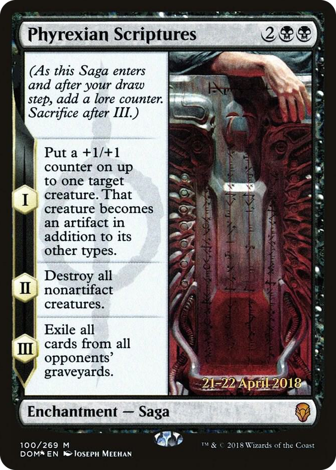 0100 Phyrexian Scriptures M Prerelease Cards
