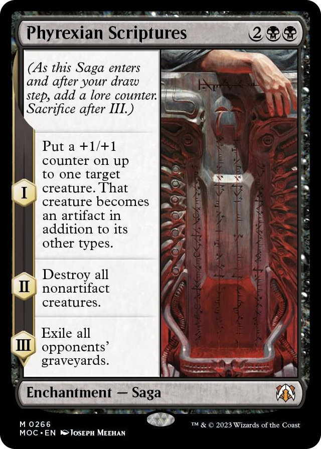 Phyrexian Scriptures #266 M - Commander: March of the Machine Pokemon card