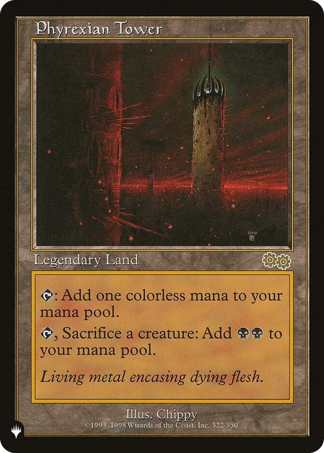 Phyrexian Tower #322 R - The List Reprints Pokemon card
