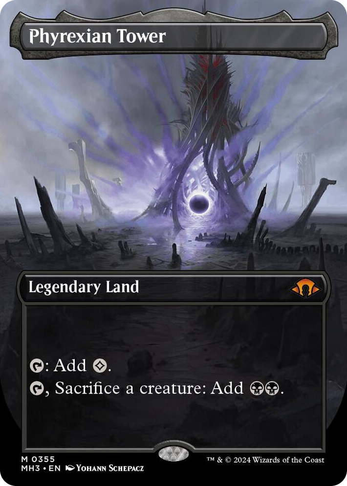 0355 Phyrexian Tower (Borderless) M Modern Horizons 3