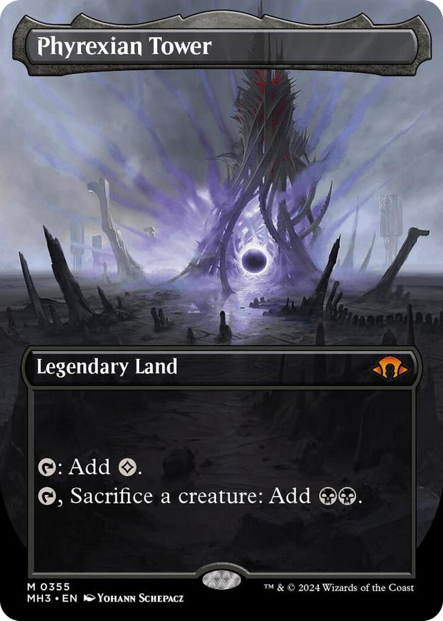 0355 Phyrexian Tower (Borderless) M Modern Horizons 3