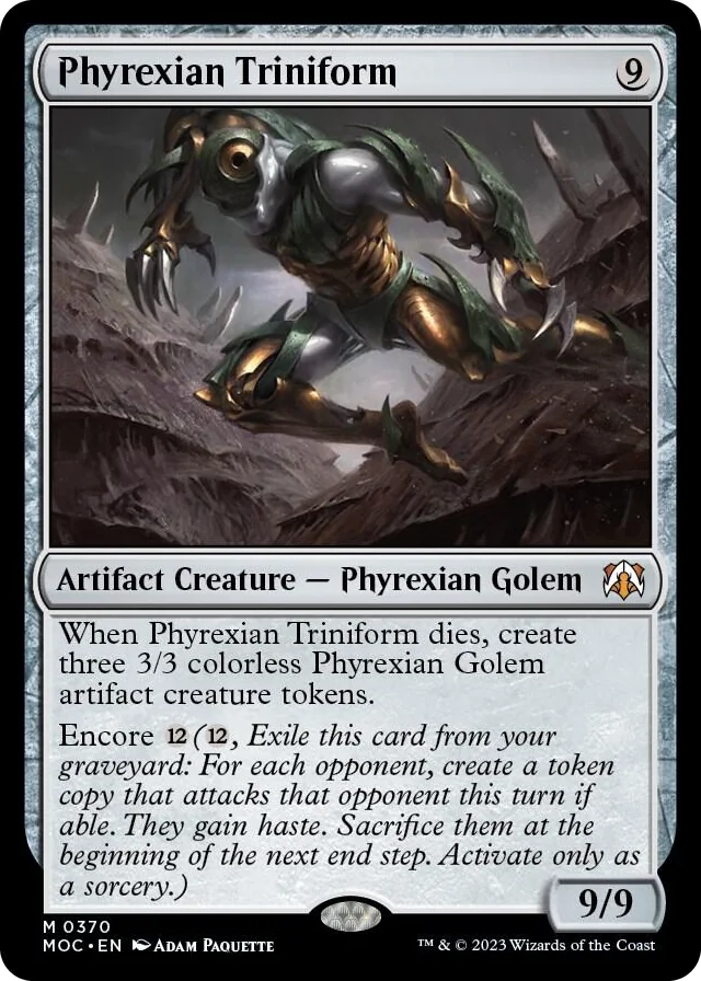 0370 Phyrexian Triniform M Commander: March of the Machine