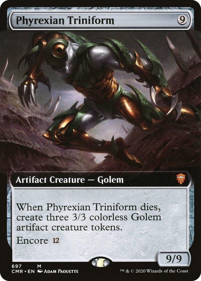 0697 Phyrexian Triniform (Extended Art) M Commander Legends