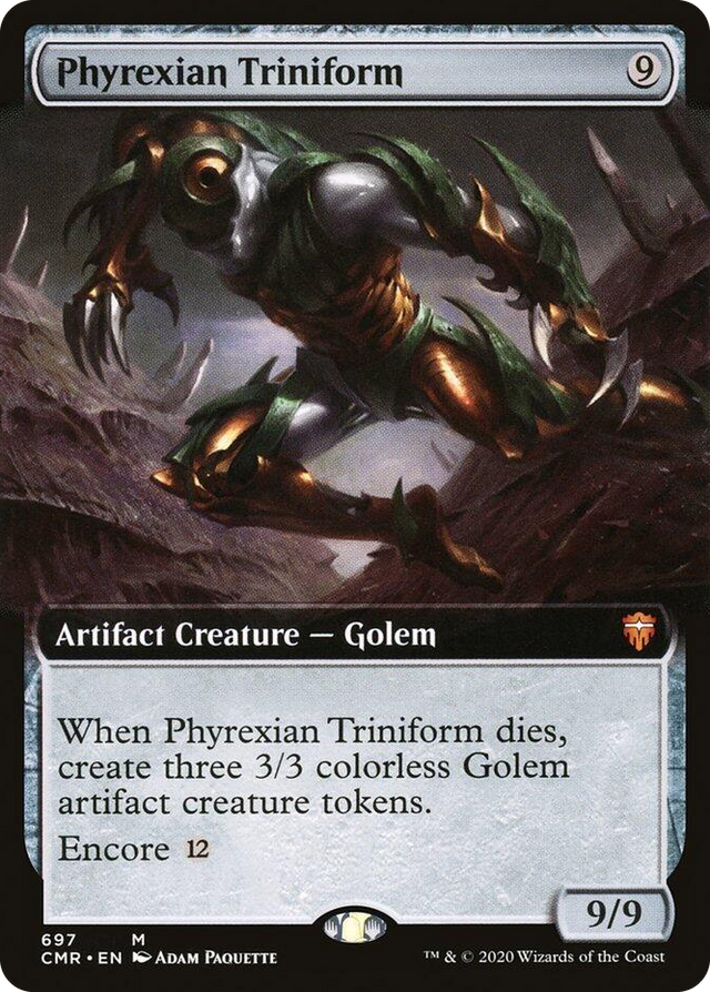 0697 Phyrexian Triniform (Extended Art) M Commander Legends