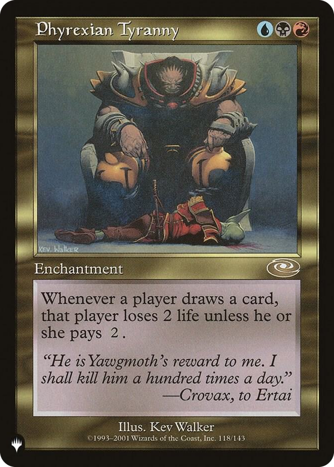 Phyrexian Tyranny #118 R - The List Reprints Pokemon card