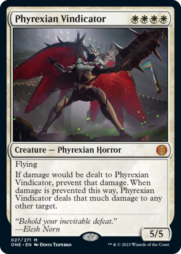 Phyrexian Vindicator #27 M - Phyrexia: All Will Be One Pokemon card