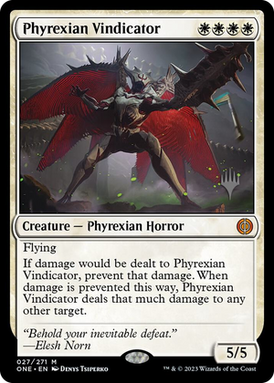 0027 Phyrexian Vindicator M Promo Pack: Phyrexia: All Will Be One