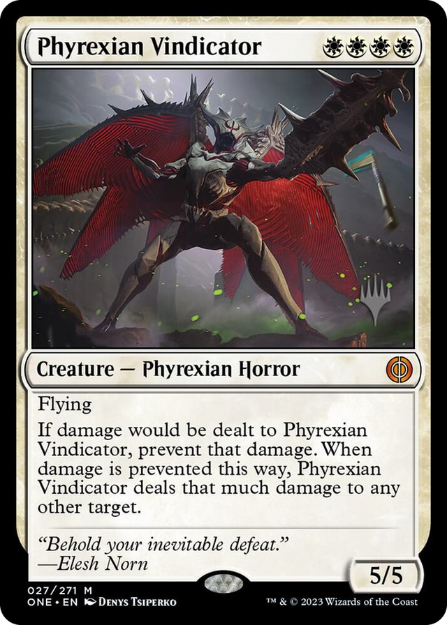 0027 Phyrexian Vindicator M Promo Pack: Phyrexia: All Will Be One