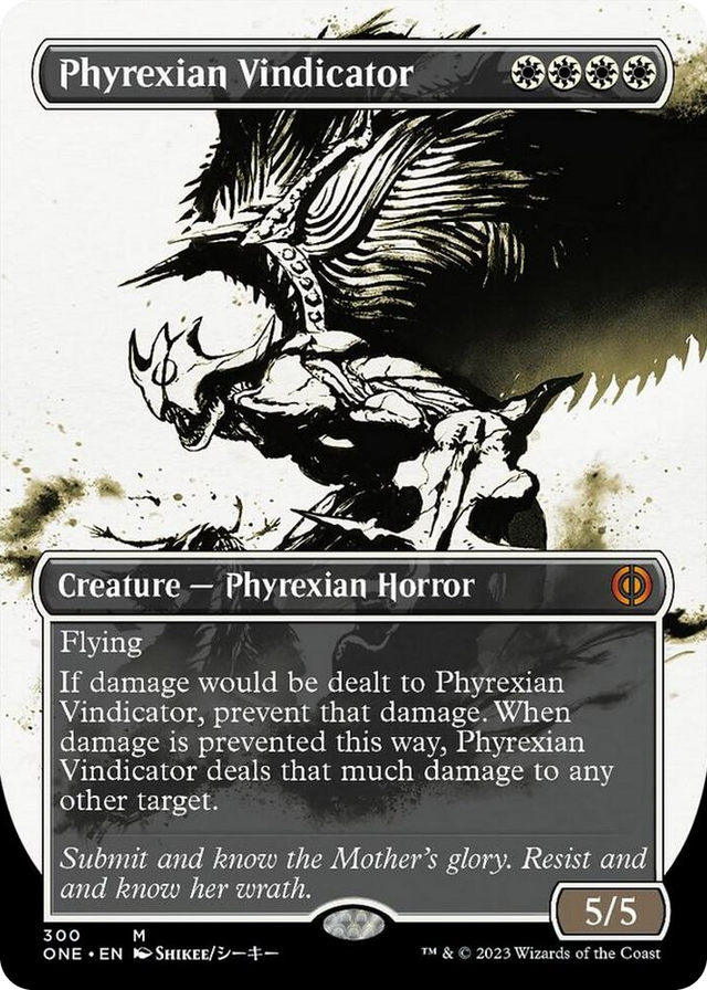 0300 Phyrexian Vindicator (Showcase) M Phyrexia: All Will Be One
