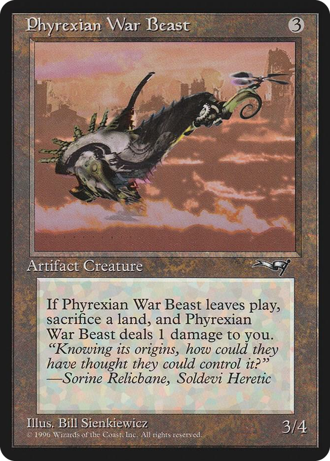 0170 Phyrexian War Beast (Facing Right) C Alliances
