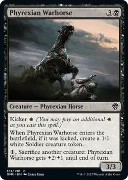 0101 Phyrexian Warhorse C Dominaria United