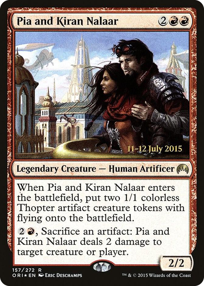 Pia and Kiran Nalaar #157 R - Prerelease Cards Pokemon card