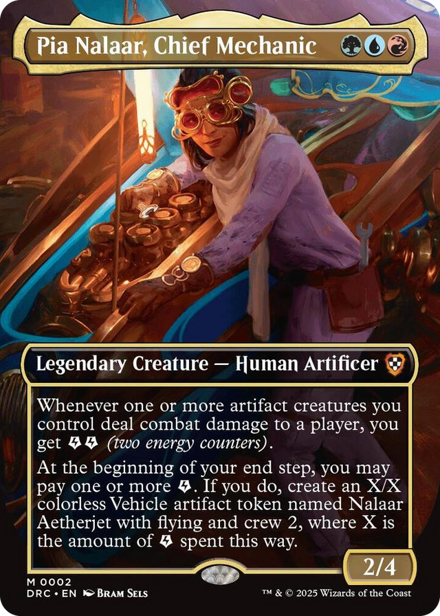 0002 Pia Nalaar, Chief Mechanic (Borderless) M Commander: Aetherdrift